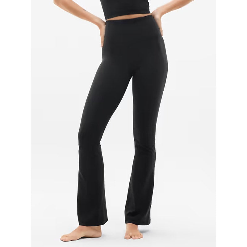 Athleta Elation Pull On Ultra High Waisted Flare Leggings Pants Black XS