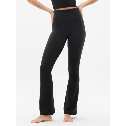 Athleta Elation Pull On Ultra High Waisted Flare Leggings Pants Black XS