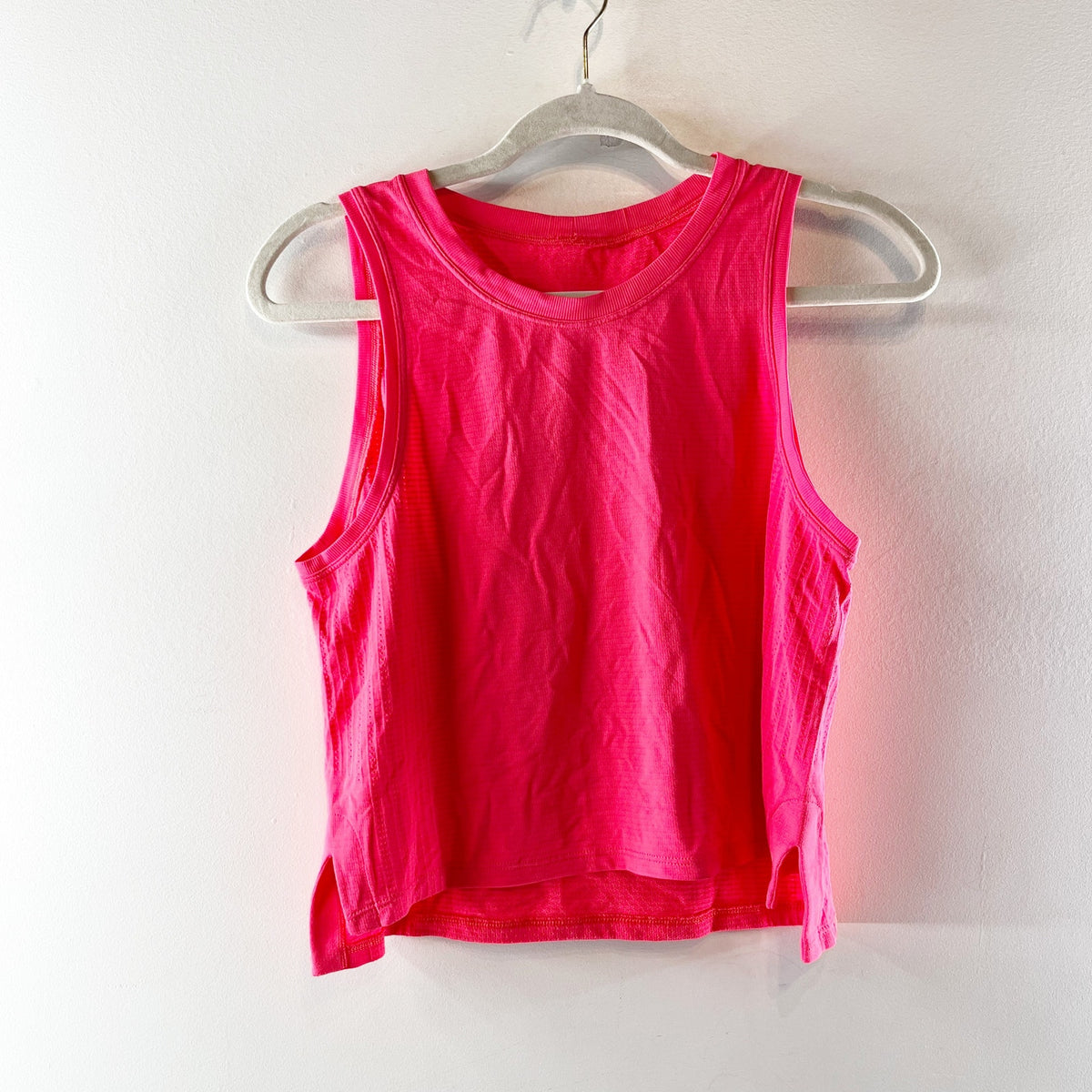 Lululemon Classic-Fit Cotton-Blend Muscle Tank Top Lip Gloss Pink 6
