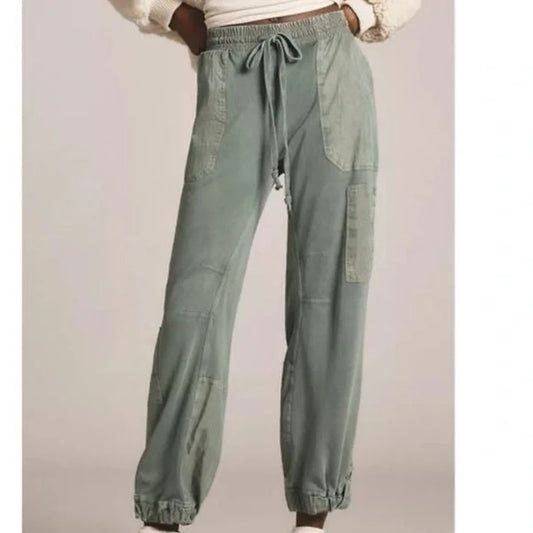 Daily Practice Anthropologie Killington Jogger Pants Green XS Petite