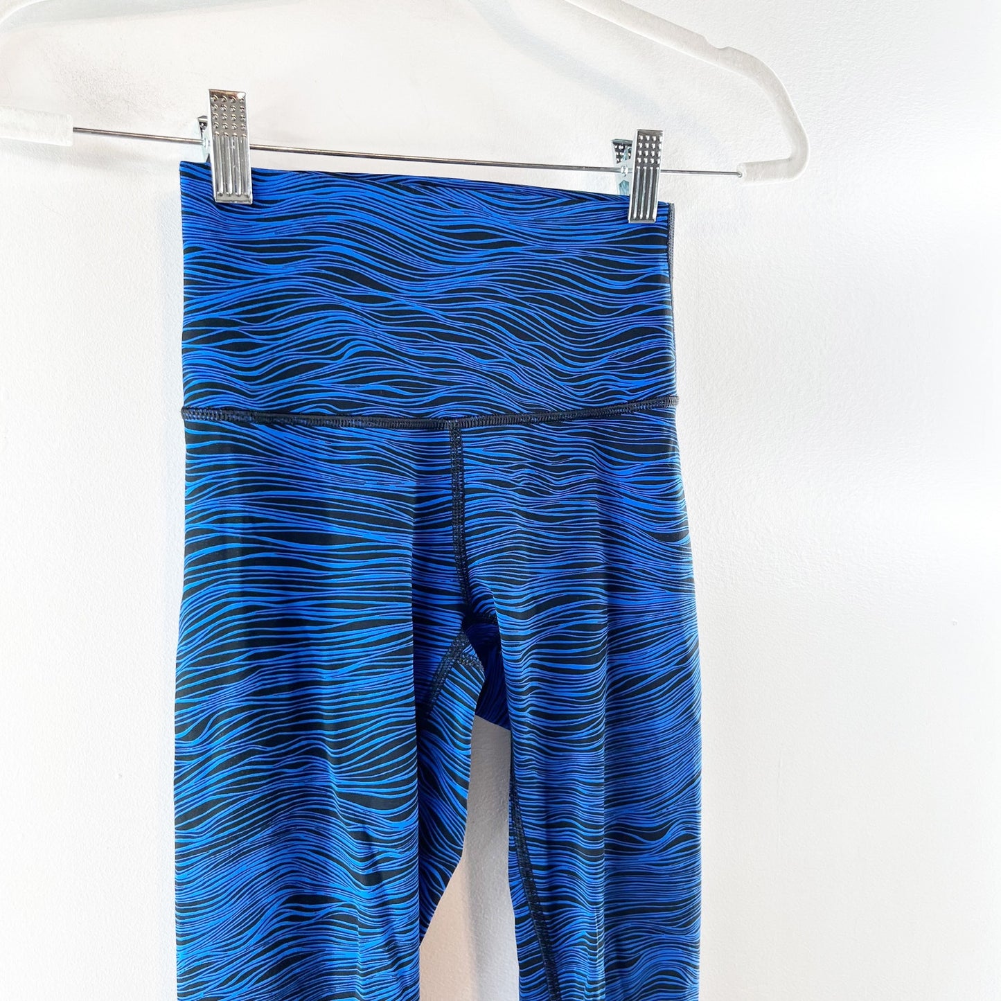 Lululemon High Times Pant (Full-On Luxtreme) Life Lines Cerulean Blue Black 2