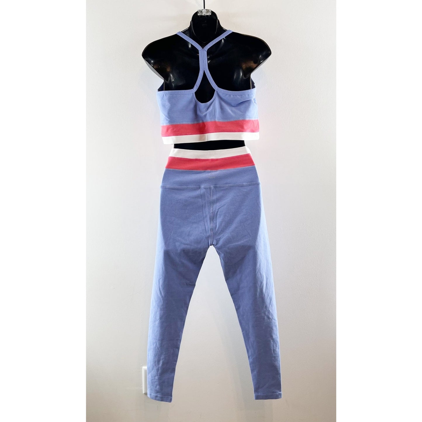 Beyond Yoga Spacedye Horizon Colorblock Crop Tank and Midi Leggings Set Purple