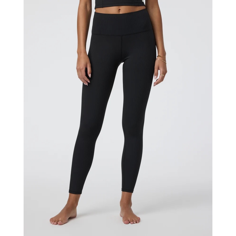 Vuori Inversion Rib High Rise Leggings Black Small