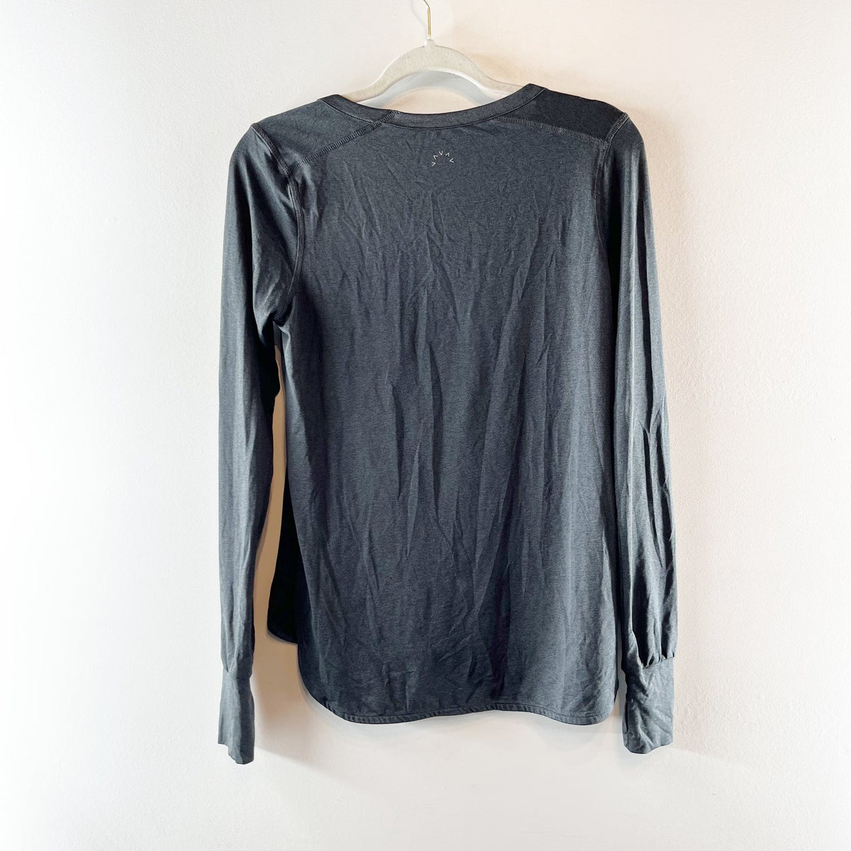 Varley Gray Long Sleeve Kearney Workout T-Shirt Top XS