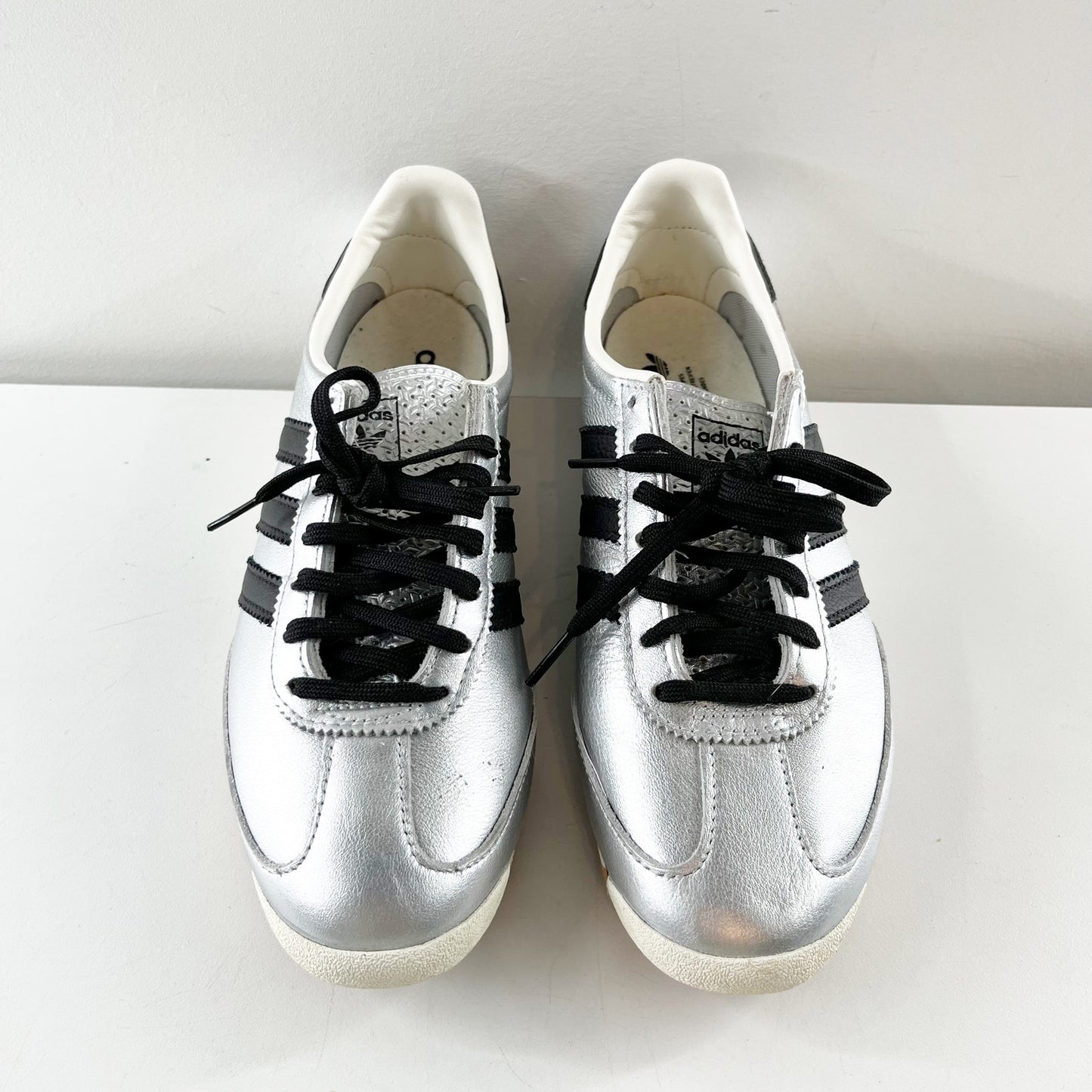 Adidas Originals SL 72 OG Low Top Sneakers Metallic Silver Black 9