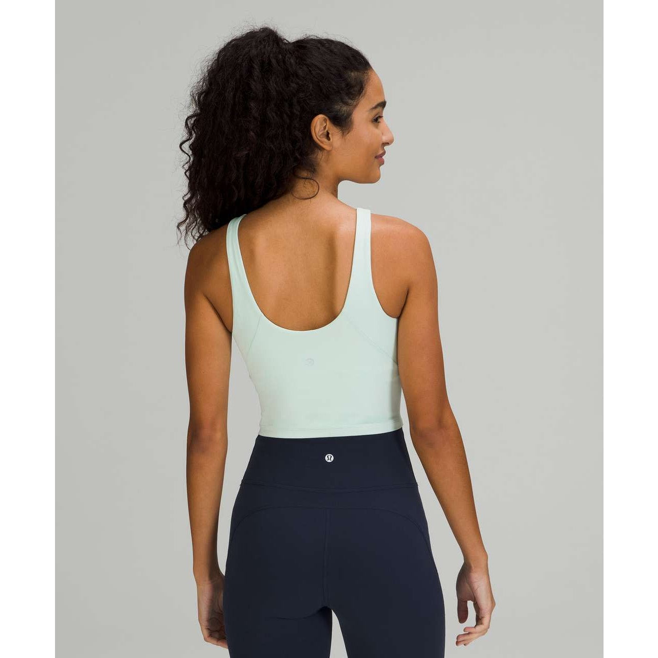 Lululemon Align High-Neck Cropped Yoga Tank Top Delicate Mint Green 6