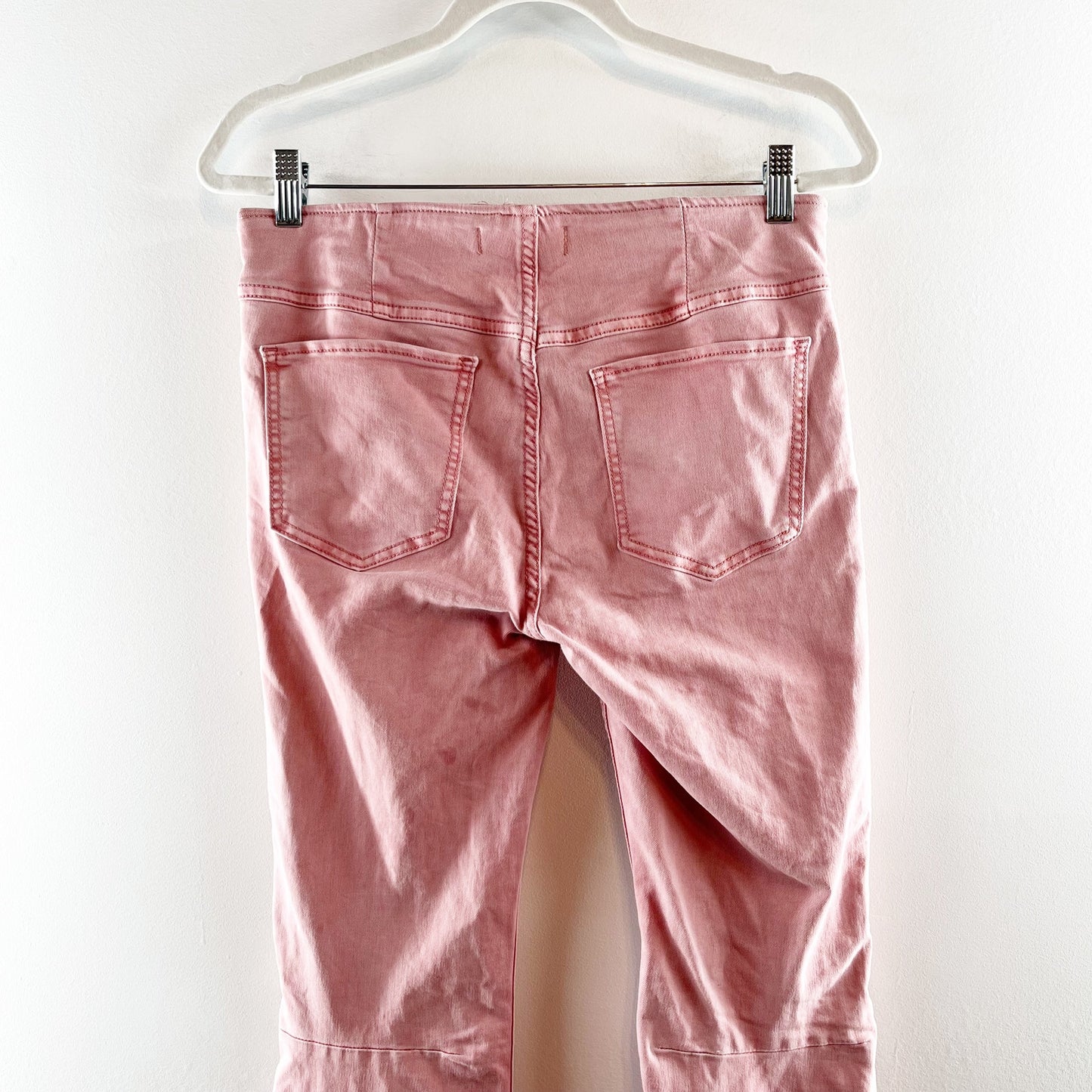 Free People Penny Pull On Stretch Flare Bellbottom Pants Rose Pink 29 / 8