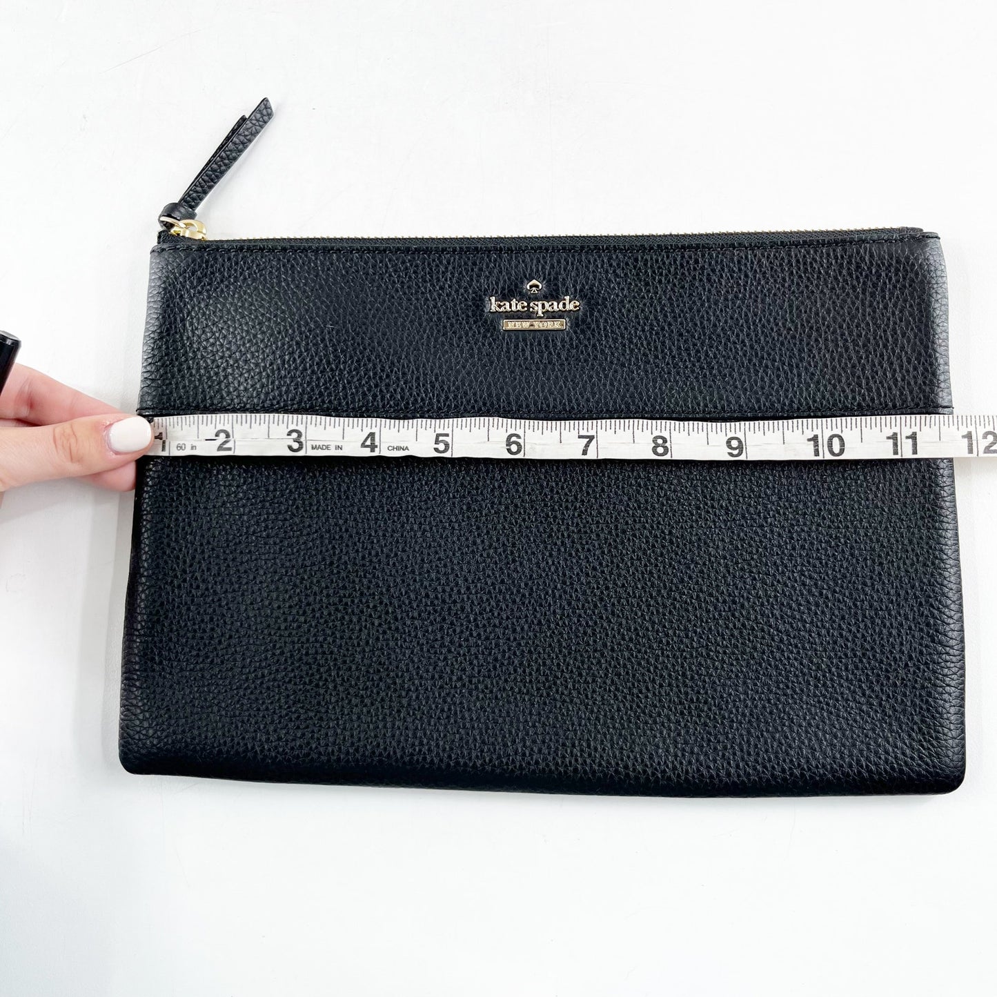Kate Spade New York Pebble Leather Jackson Street Large Mila Wallet Pouch