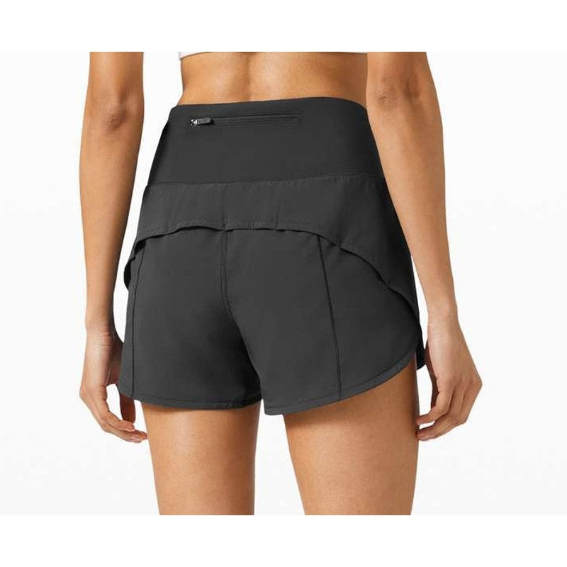 Lululemon Speed Up High-Rise Short 4" Long Black 4
