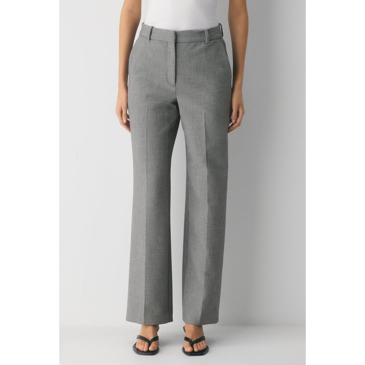 Babaton Aritzia Element Tube Top and Agency Trouser Pants Set Jake Chk Blk 4
