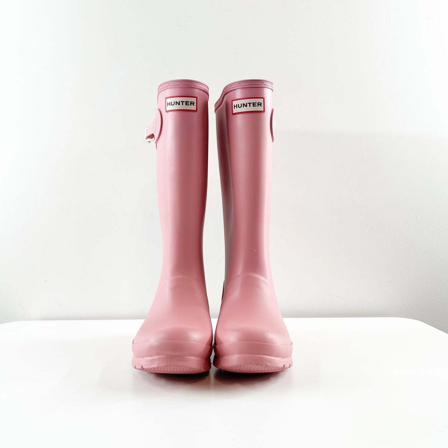 Hunter Original Knee High Rubber Rain Boots Pink 5