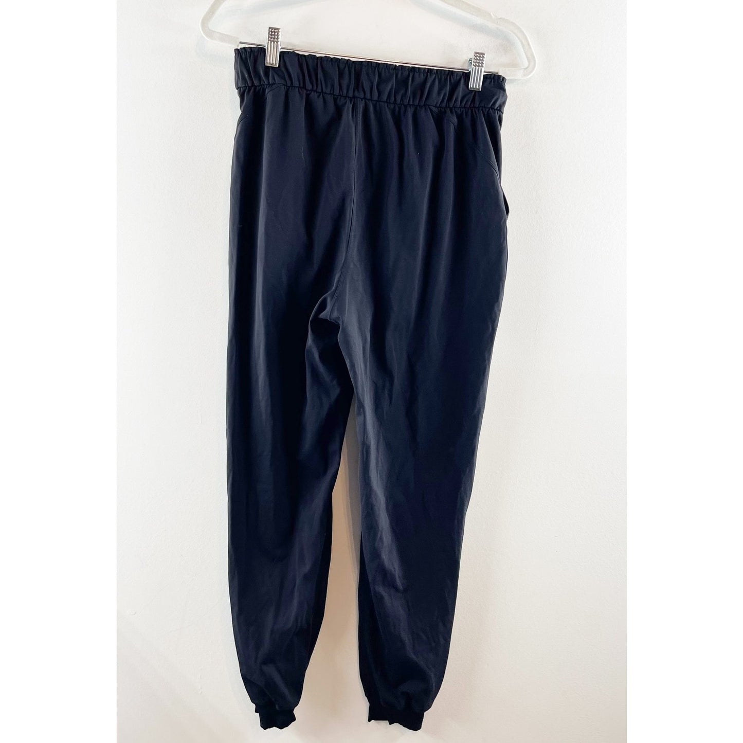 Lululemon Athletica Keep Moving High-Rise Drawstring Jogger Pants Black 8