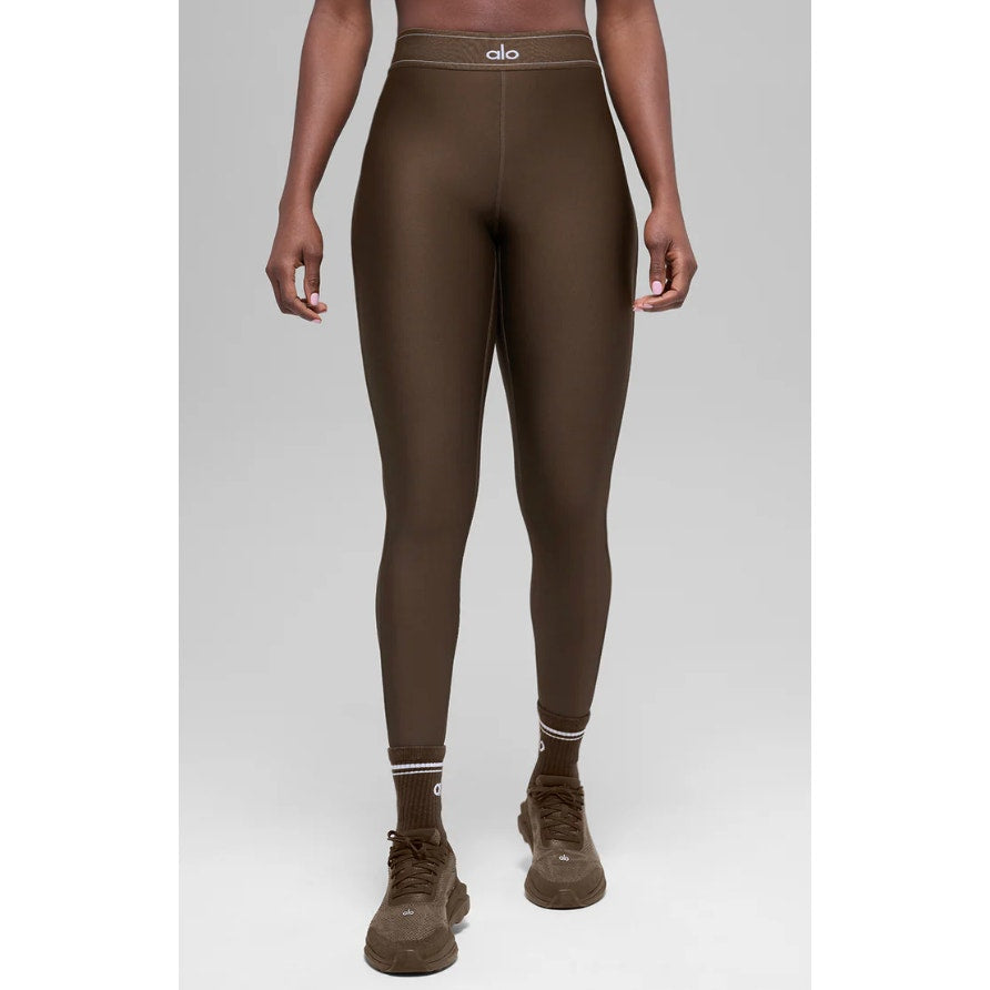Alo Yoga Airlift High-Waisted Suit Up Leggings Espresso Brown Small