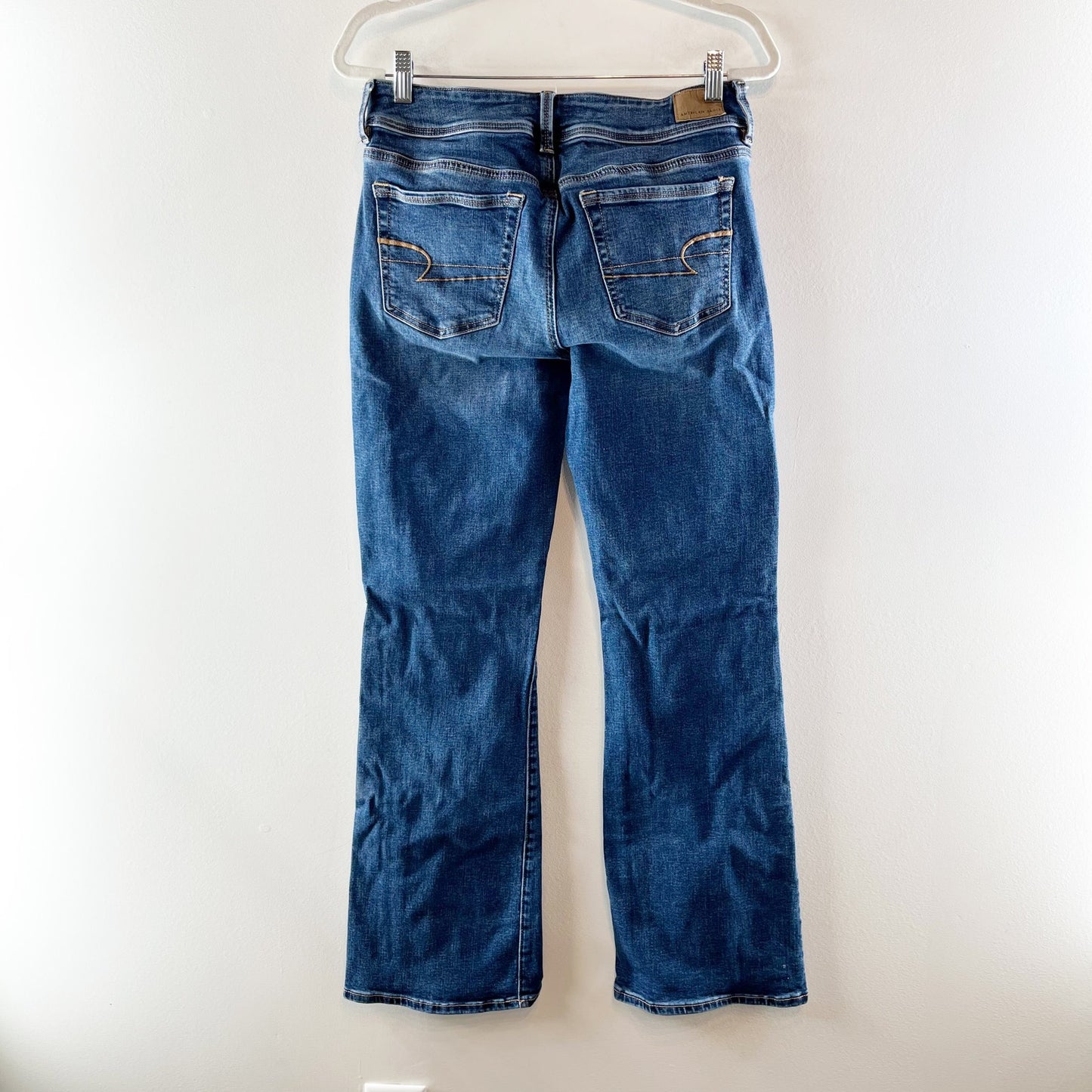 American Eagle Mid Rise Kick Boot Cut Jeans Blue 10