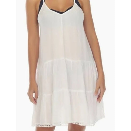 RAVIYA Swim Mini Cover Up Dress White Large