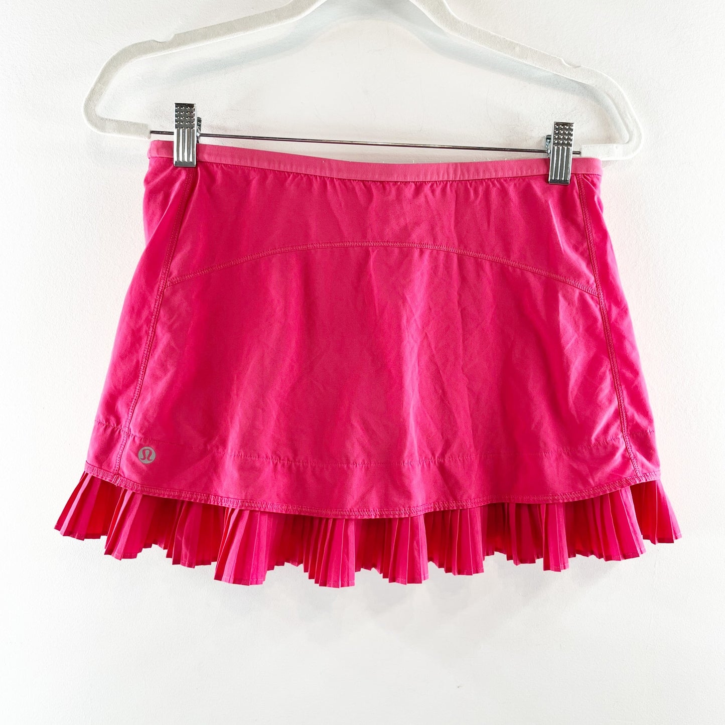 Lululemon City Sky Run Pleated Lined Tennis Active Mini Skirt Pink 6