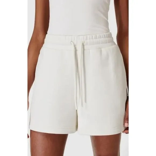 Sweaty Betty The Elevated Sweat Shorts in Lily White 8
