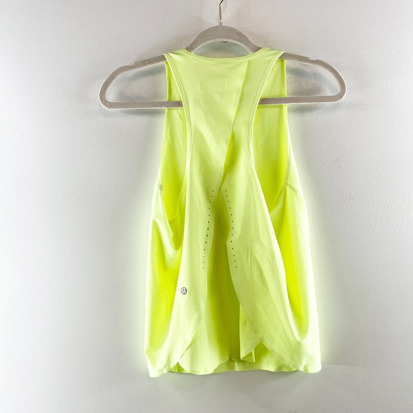 Lululemon Swift Ventilated Racerback Running Tank Top Faded Zap Yellow Small