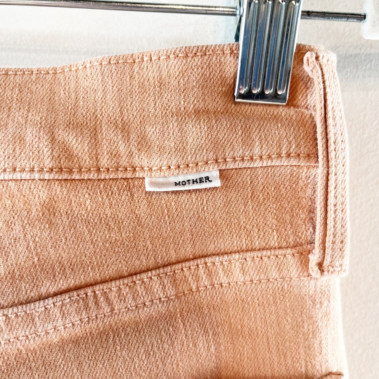 Mother The Tripper High Rise Ankle Straight Fray Hem Jeans Play Date Toasted Nut