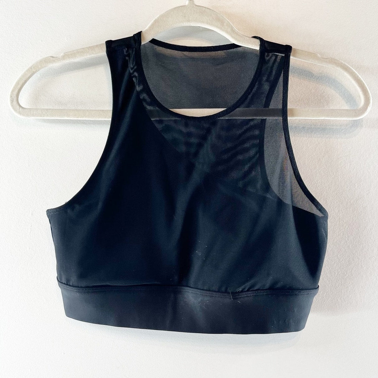 Alo Mesh Airlift Coastline Sports Bra Black Small