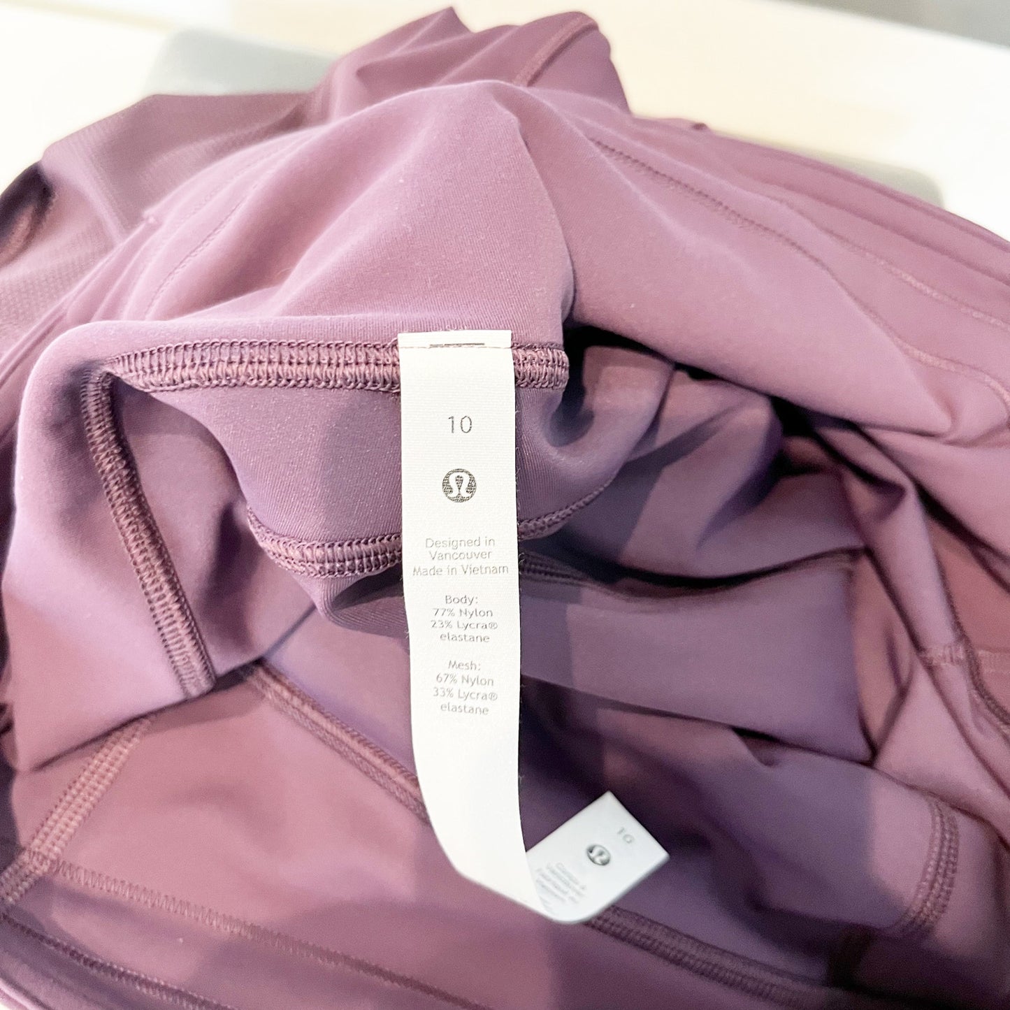 Lululemon Everlux and Mesh High-Rise Tight Leggings 25" Grape Thistle Purple 10