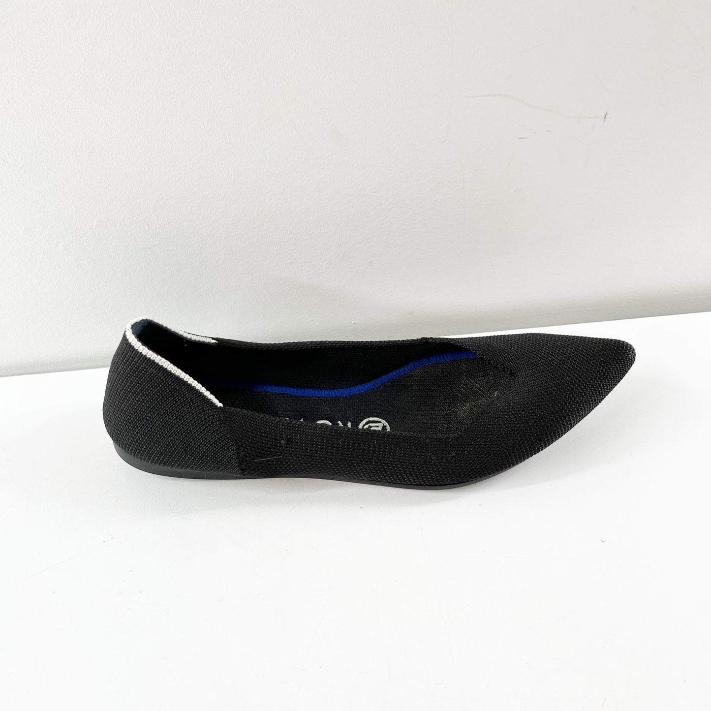 Rothy's The Point Knit Slip On Pointed Toe Ballet Flats Shoes Black 7.5