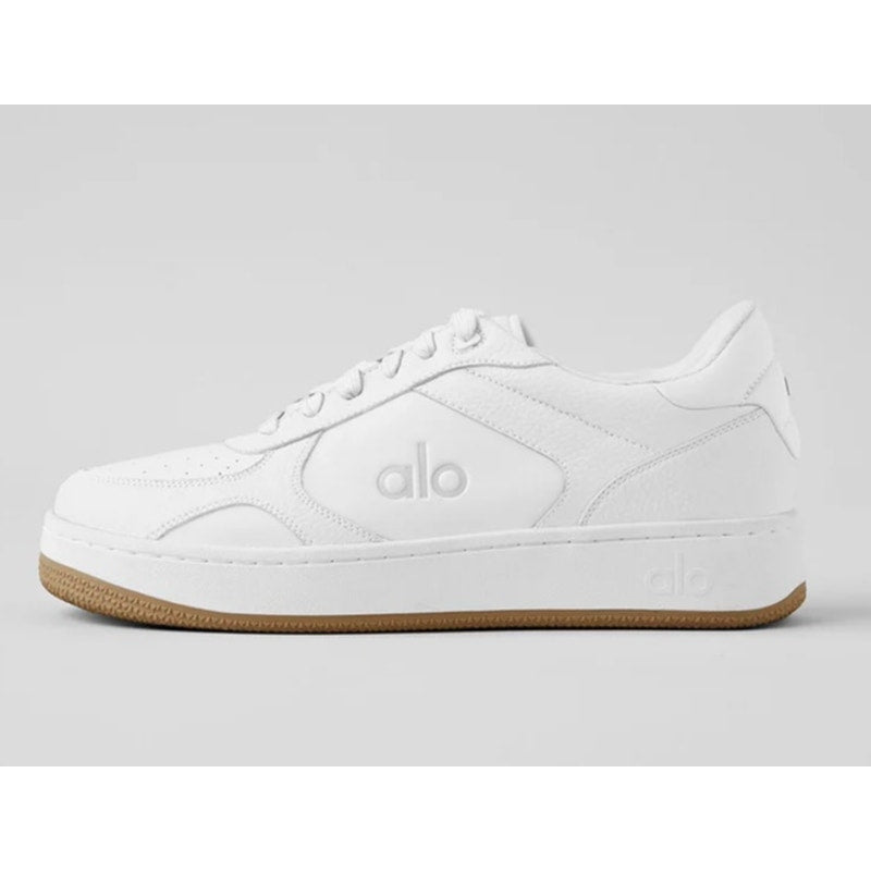 Alo Recovery Mode Casual Cushioned Lace Up Shoes Sneakers Natural White Gum 7