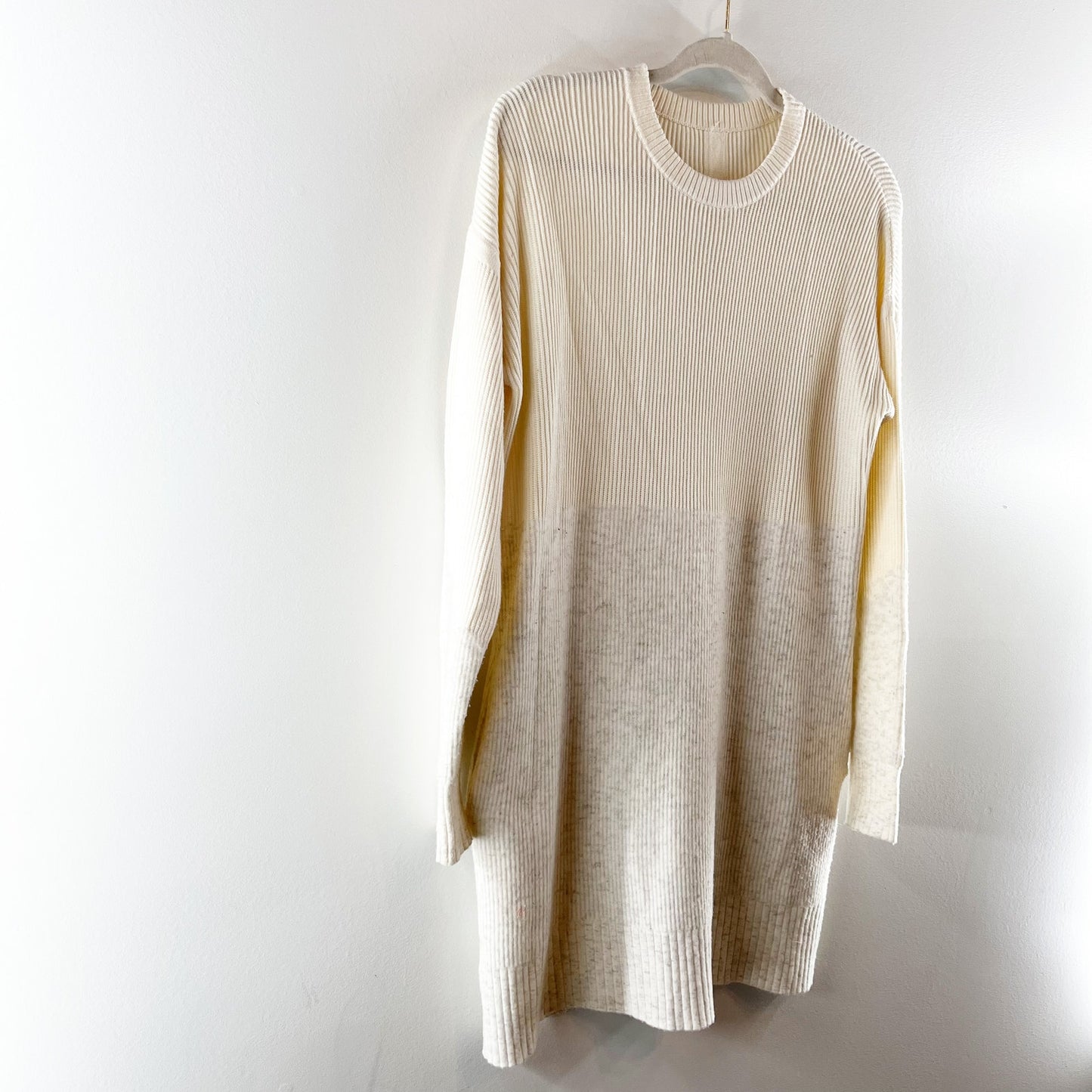 Lululemon Restful Intention Sweater Angel Wing Heathered Light Ivory Small