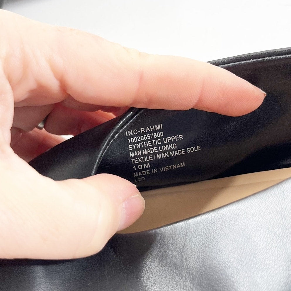 INC Rahmi Mary Jane Ballet Flats Black 10