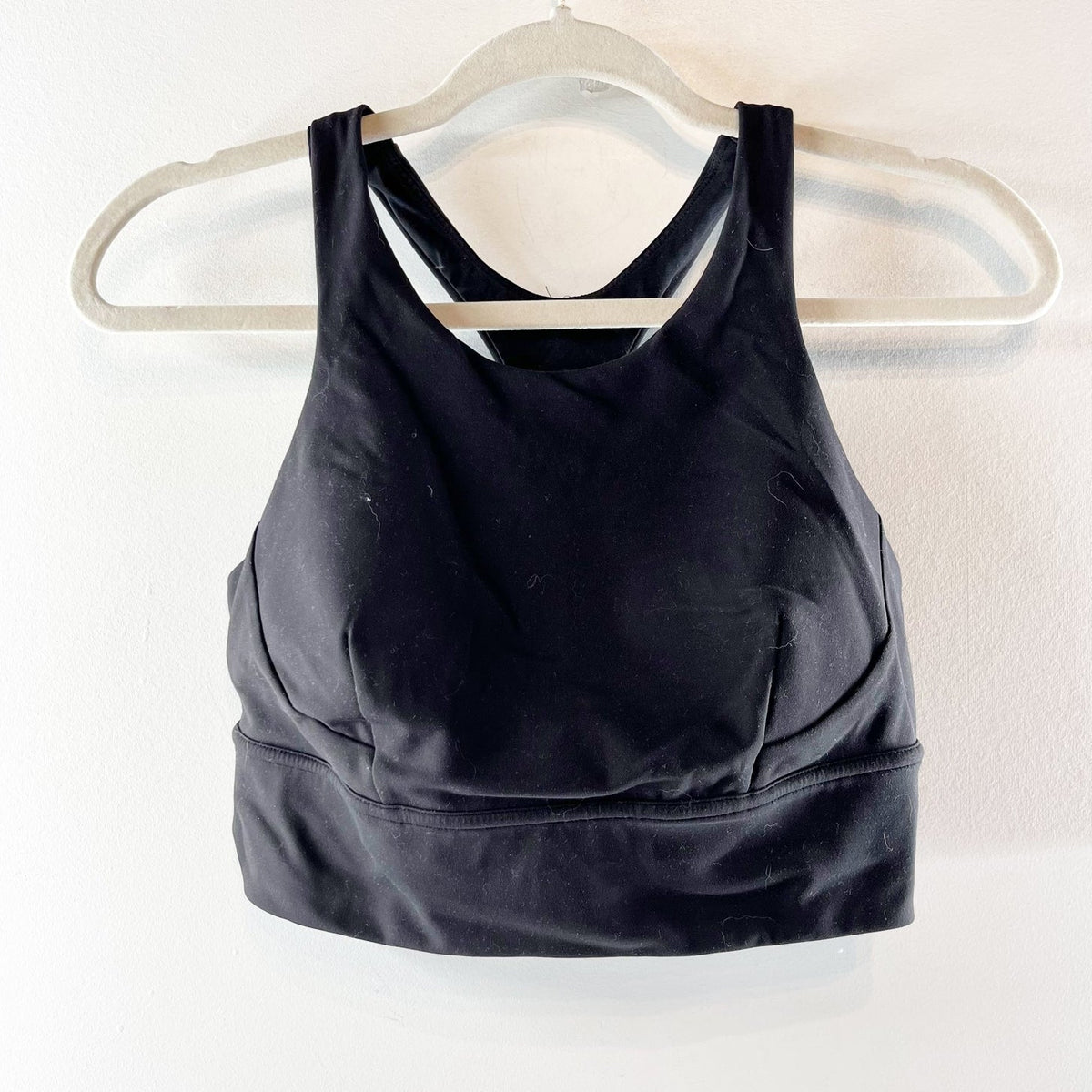 Lululemon Athletica Wunder Train Longline Bra Medium Support C/D Cup Black 10