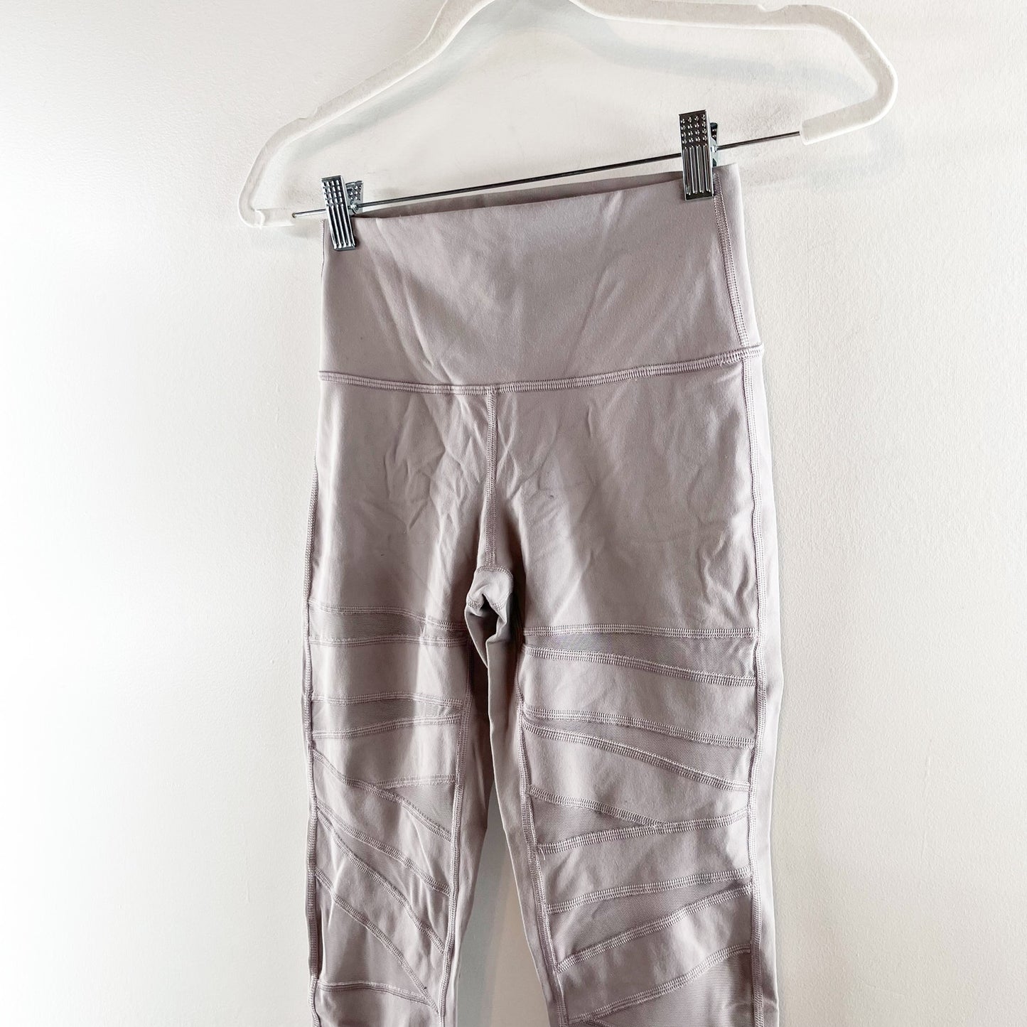 Lululemon Wunder Under Pant (High-Rise) Tech Mesh 28" Dark Chrome Silver 6