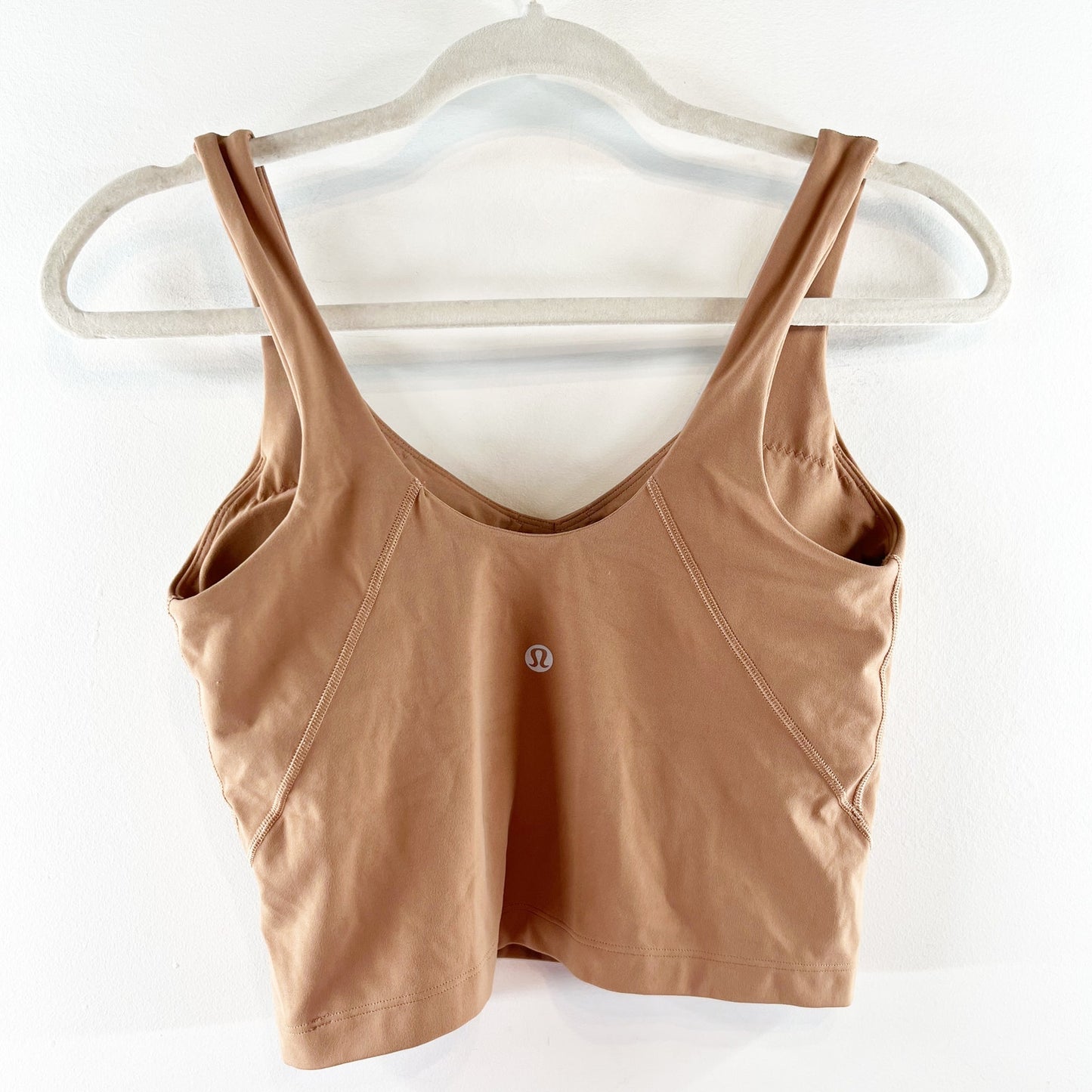 Lululemon Align Cropped V Neck Tank Top Brown 6