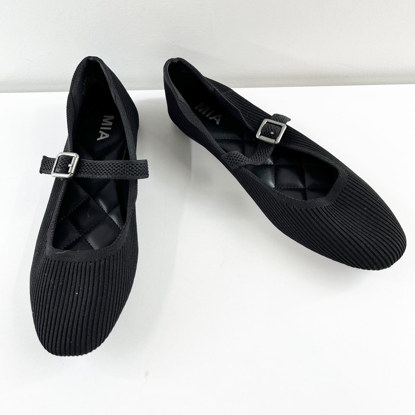 MIA Brita Mary Jane Square Toe Ballet Flats Black 8.5