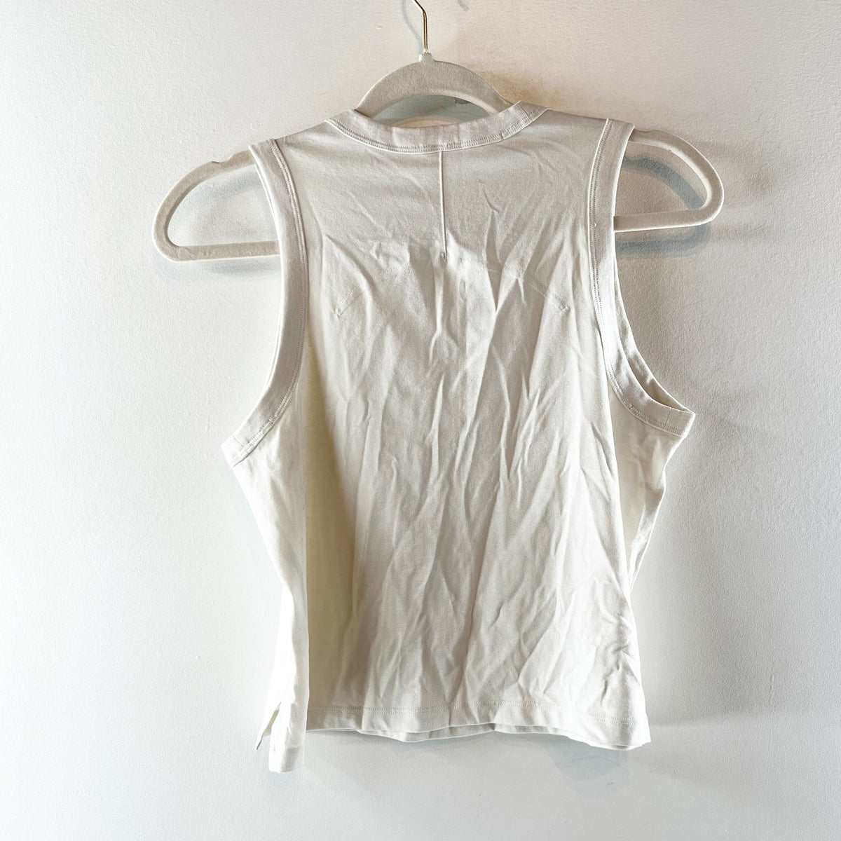 Lululemon Crewneck Cotton Muscle Tank Top White 6