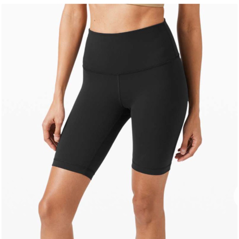 Lululemon Wunder Train High Rise Bike Shorts 8" Black 4