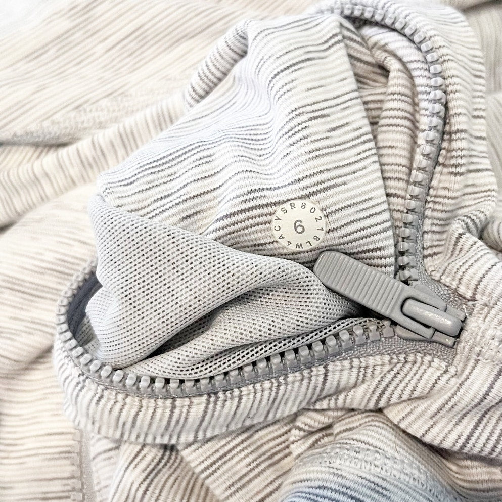 Lululemon Full Zip Define Jacket Wee Are From Space Ice Grey Alpine White 6