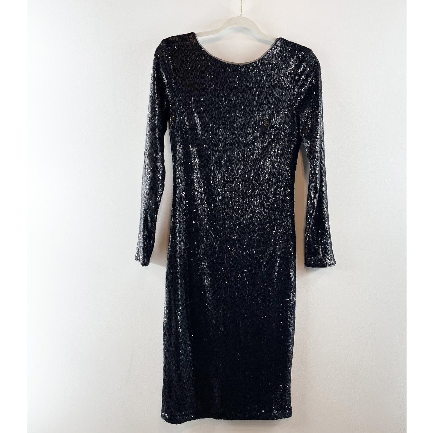 White House Black Market Inaugural Collection Sequin Sheath Dress Black 4