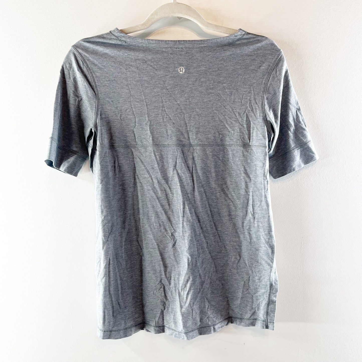 Lululemon Dash To Class Short Sleeve Tee Shirt Heathered Medium Gray Small