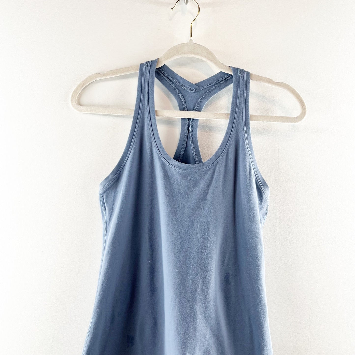 Lululemon Cool Racerback Fitted Slim Tank Top Blue XS