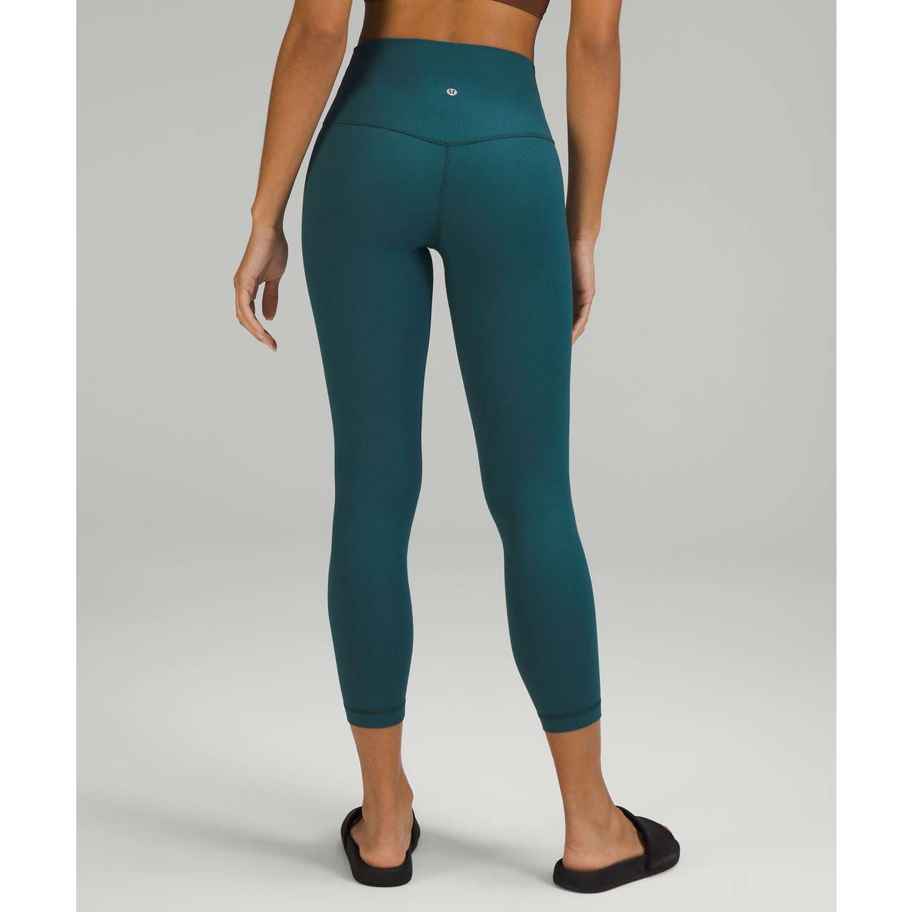 Lululemon Align Ribbed High-Rise Pant Legginga 25" Green Jasper 8