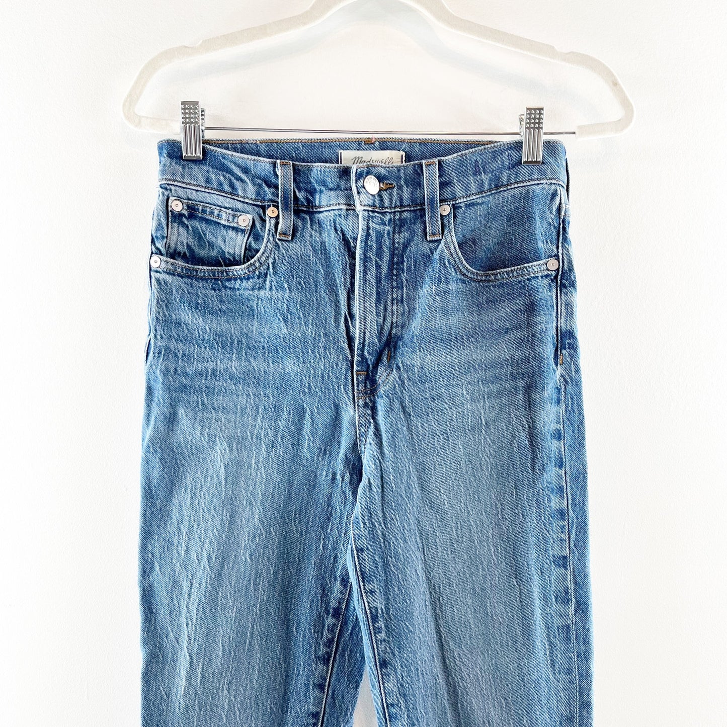 Madewell The Perfect Vintage Jean High Rise Tapered Drayton Wash Blue 27 / 4