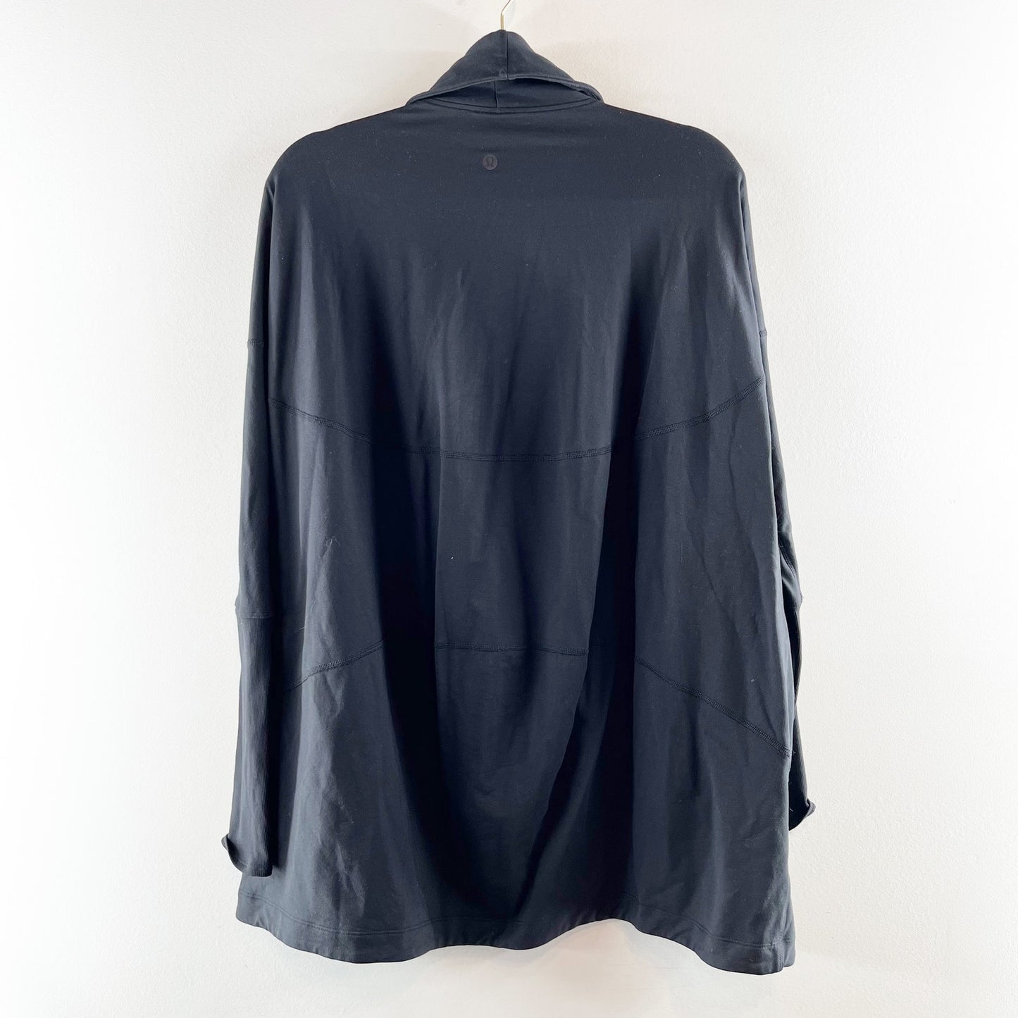 Lululemon Back in Action Cardigan Long Sleeve Wrap Black 6