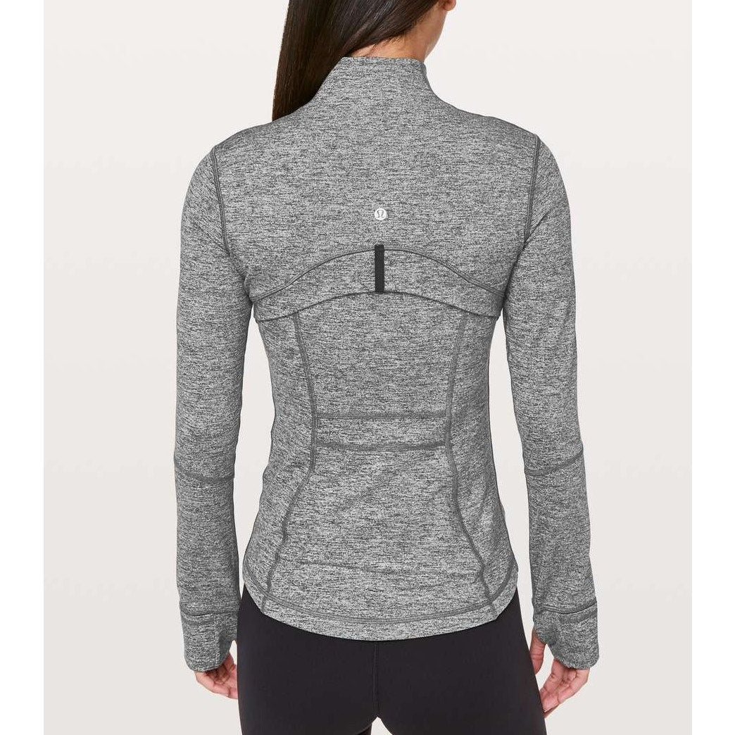 Lululemon Define Full Zip Long Sleeve Jacket Heathered Black Gray 6