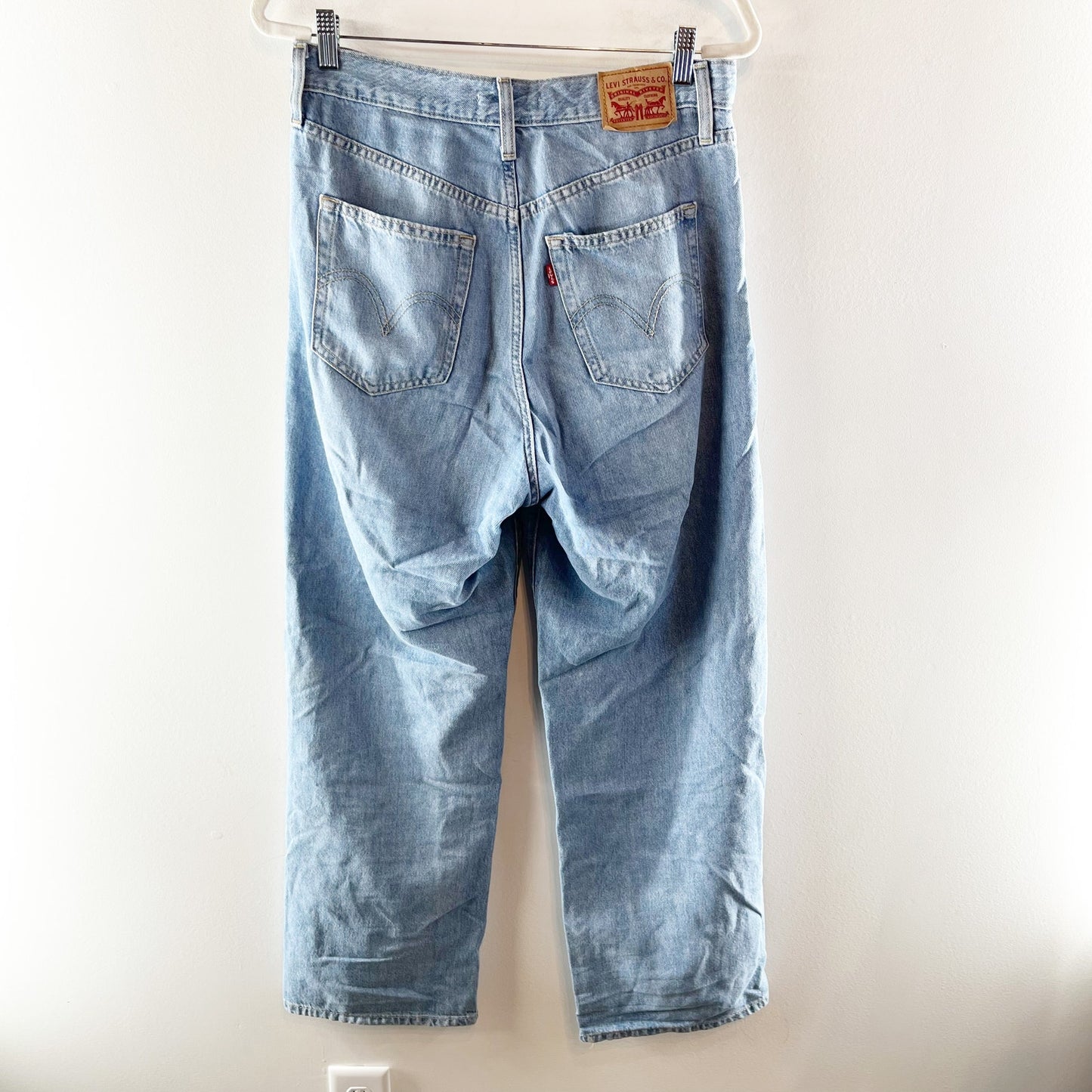 Levi's High Waisted Denim Straight Leg Jeans Blue 29