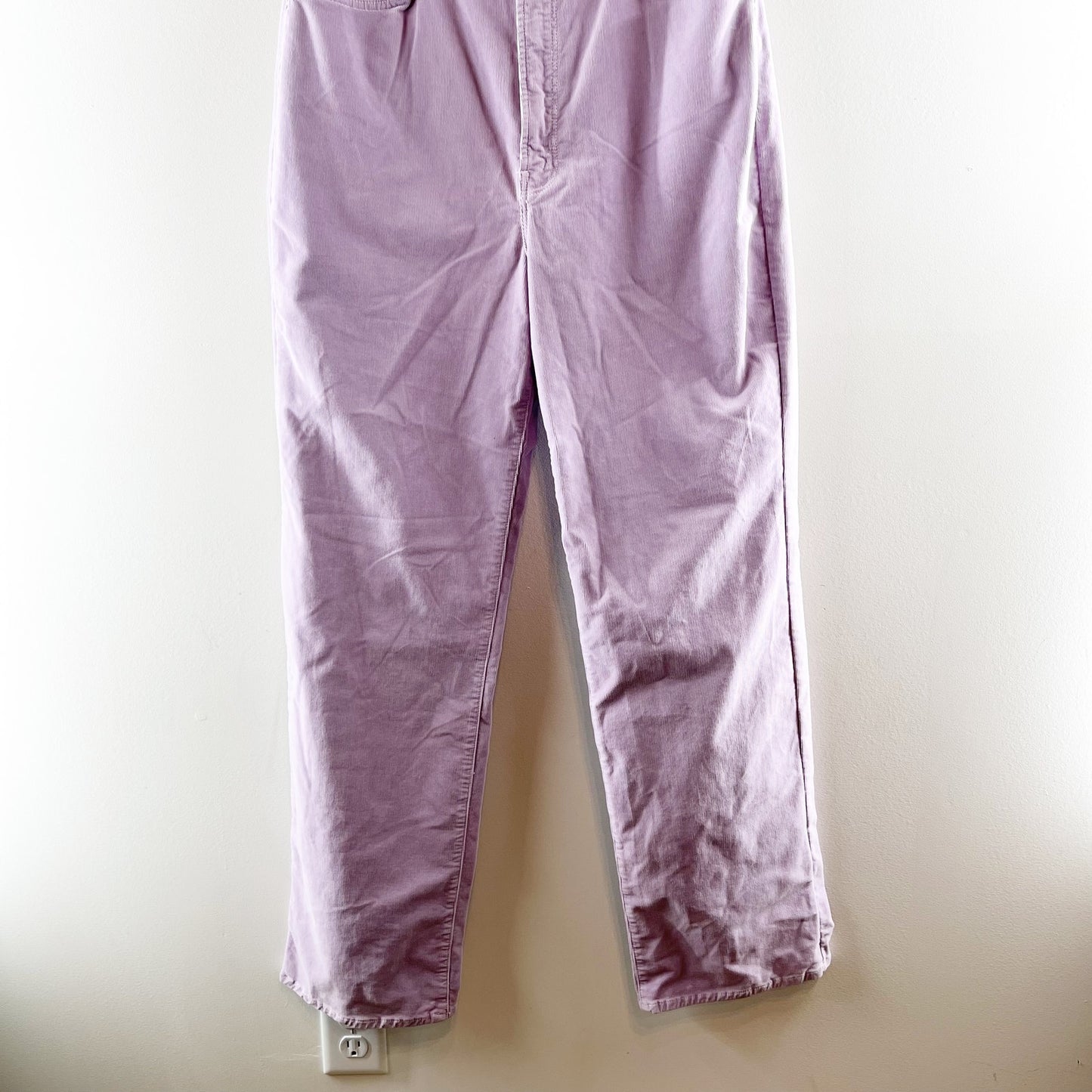 Mother The Tunnel Vision Sneak Hopscotch High Rise Straight Corduroy Purple 30