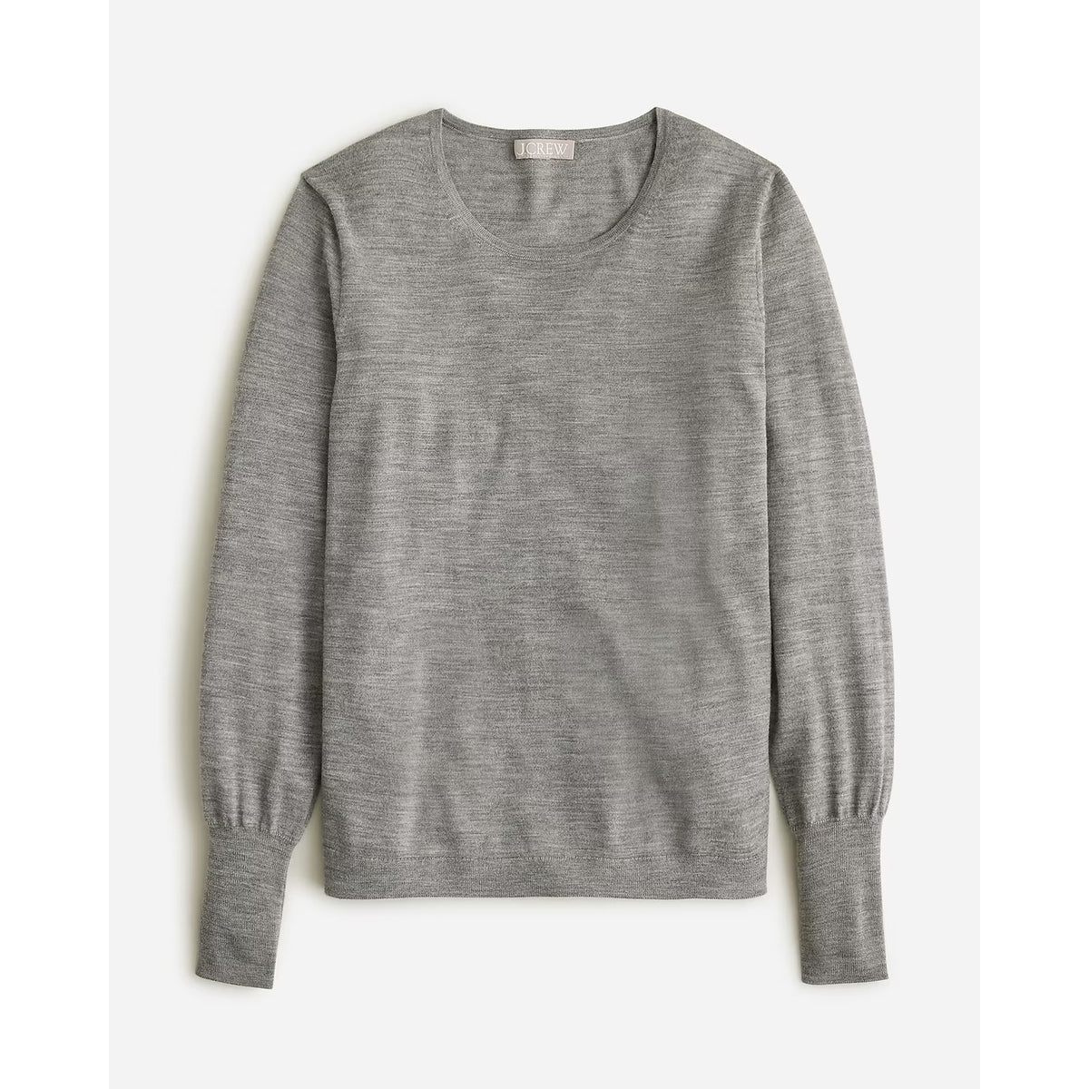 J. Crew Halle Wool Long Sleeve Crewneck Pullover Sweater Heather Graphite XXL