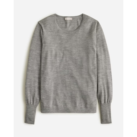 J. Crew Halle Wool Long Sleeve Crewneck Pullover Sweater Heather Graphite XXL