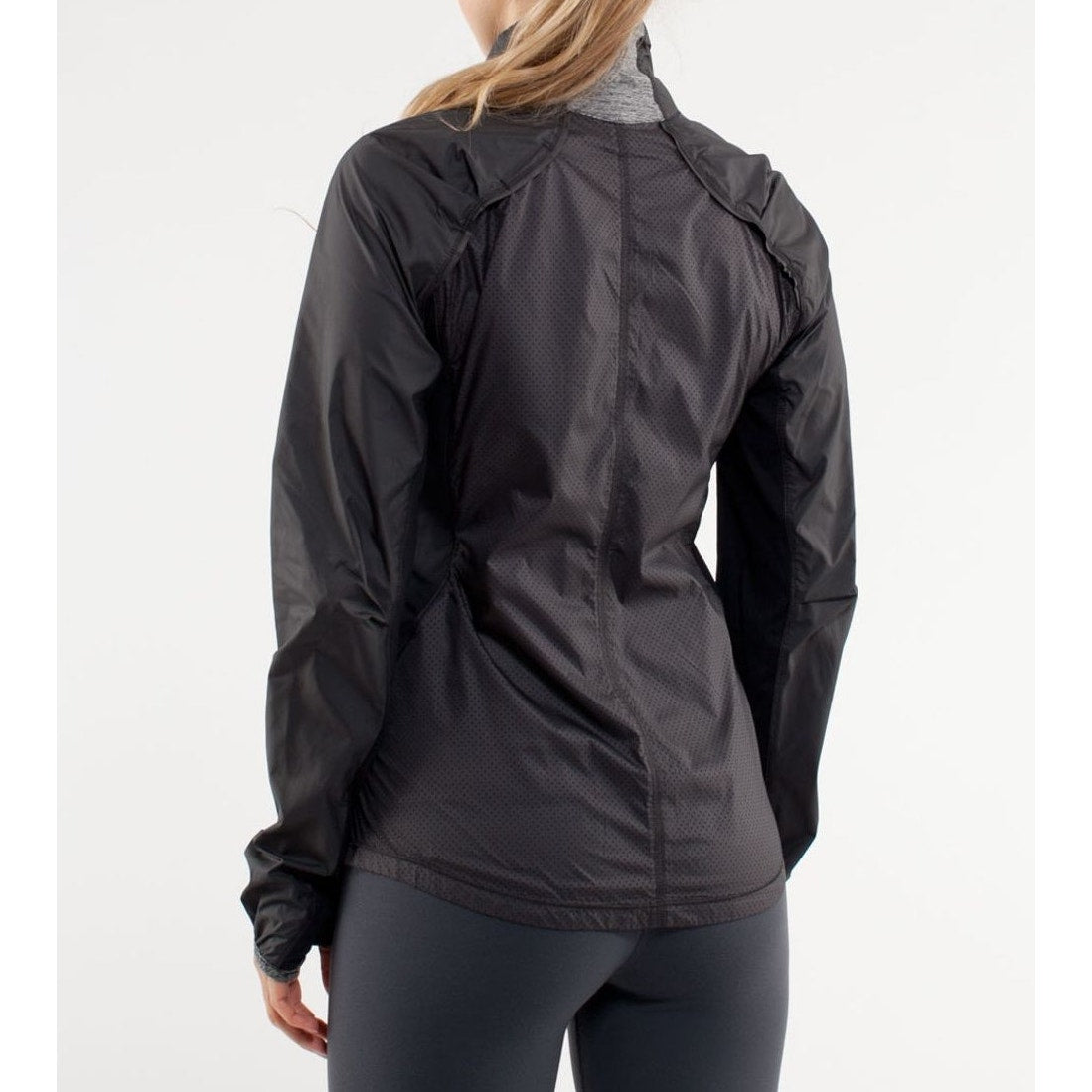 Lululemon Run Essential Track Full Zip Long Sleeve Windbreaker Jacket Black S