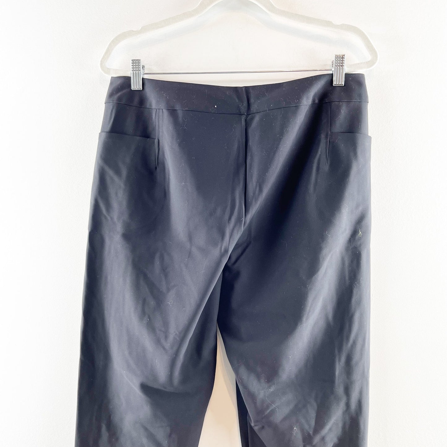 Athleta High Rise Stellar Skinny Ankle Trouser Pants Black 14
