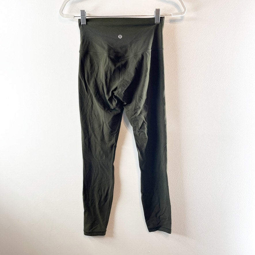 Lululemon Align Pant II Leggings 25" Dark Olive Green 4